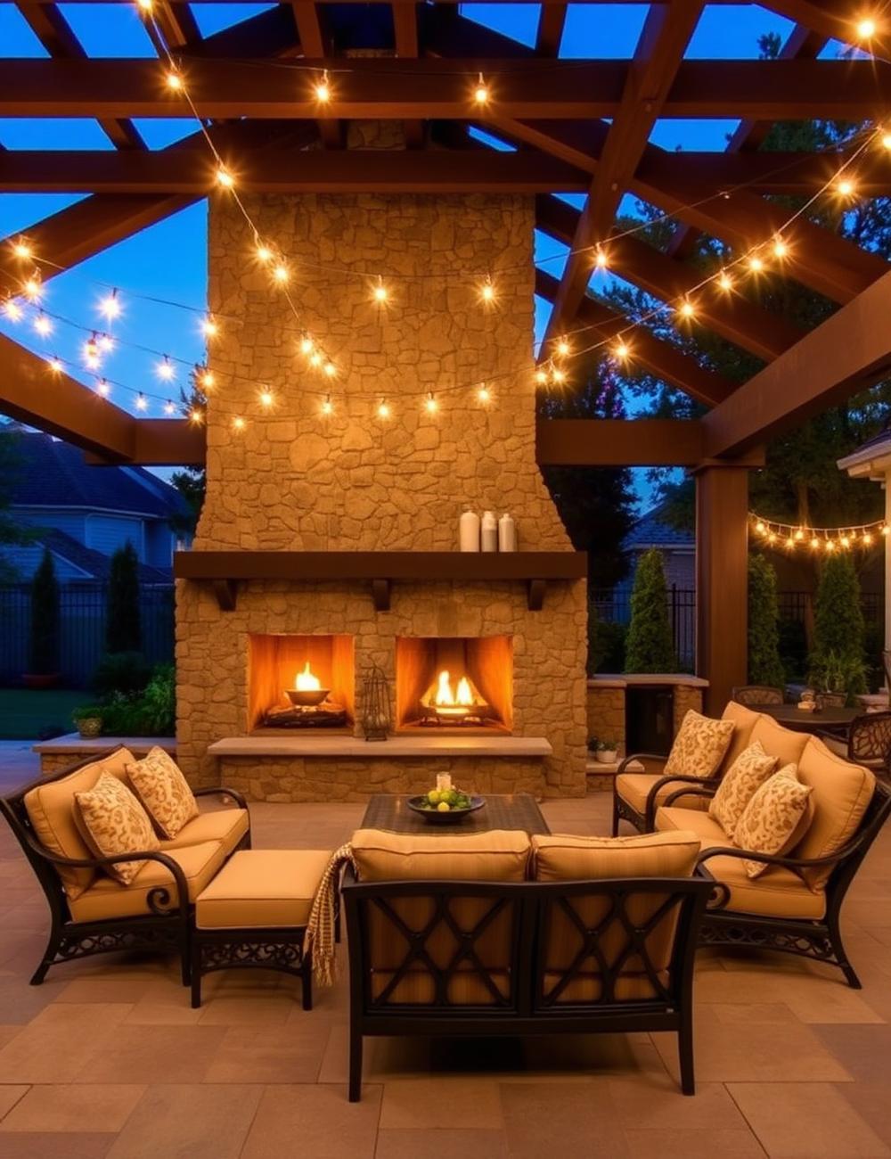 Pergola & Fireplace, Chapel Hill